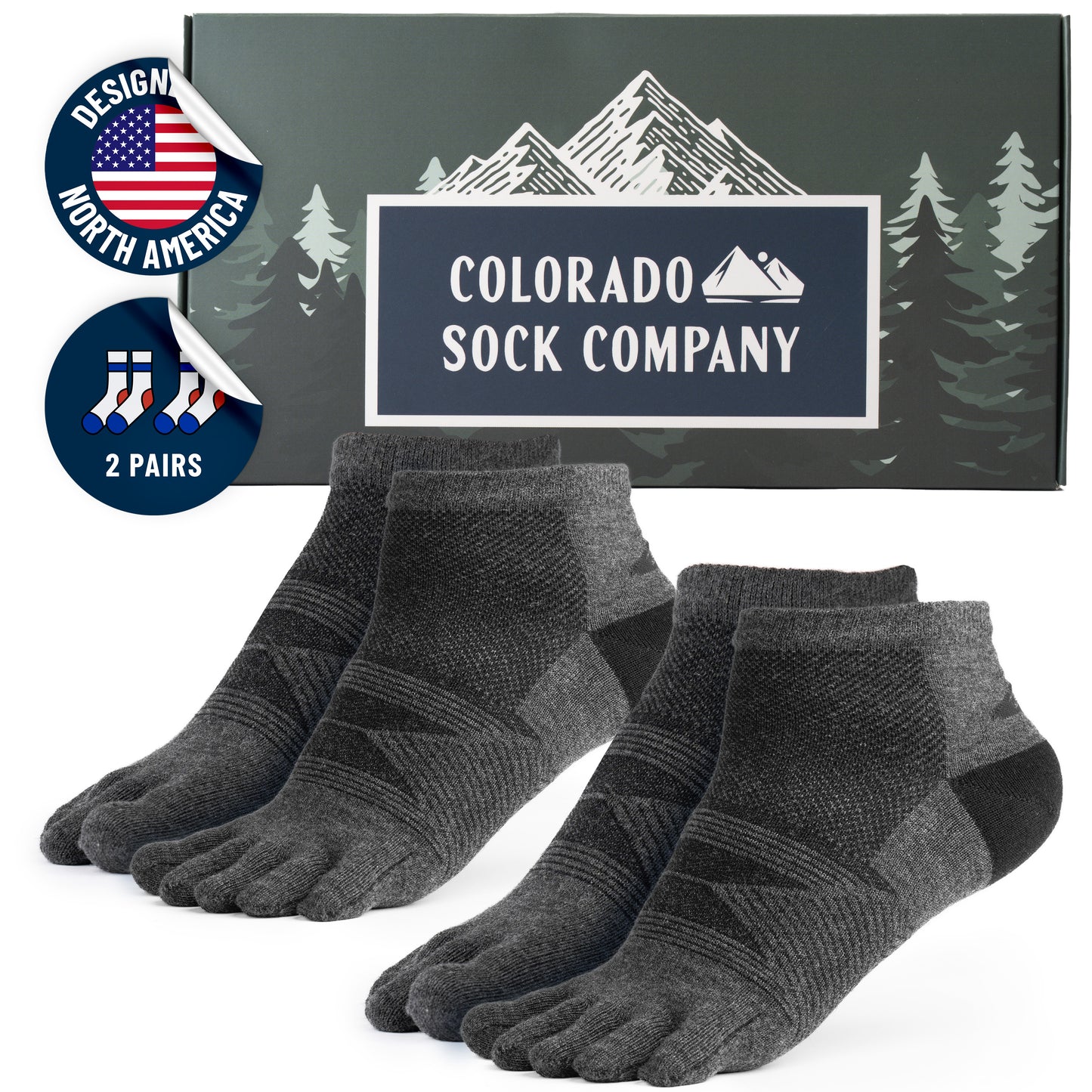 Midweight Merino – Charcoal (2-Pack)